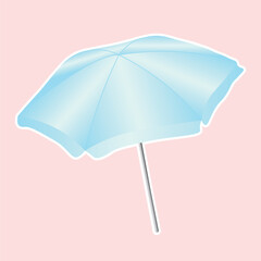 Umbrella vector illustration. Umbrella icon. Safe from rain, racy vector clipart.