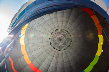 Hot air inflated balloon dome