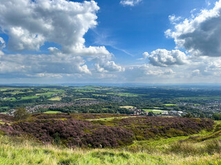 landscape with clouds - view from Peel Tower, Bury, Lancashire