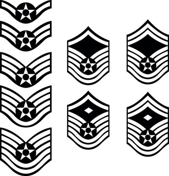 Common Military ranks SVG Cut File for Cricut and Silhouette, EPS Vector, PNG , JPEG , Zip Folder