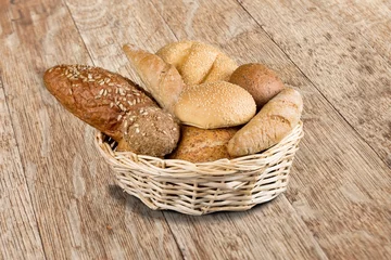 Fotobehang Traditional Homemade Fresh Sliced Bread © BillionPhotos.com