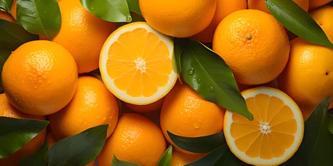 Fotobehang oranges background colors texture fruits pattern © kevin