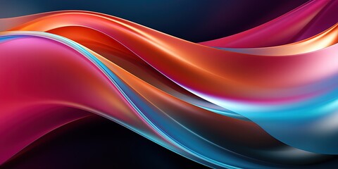 Abstract colorful Metallic Wavy Background