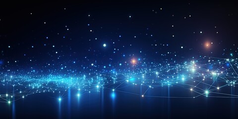 Abstract digital background. Data universe illustration. Ideal for depicting network abilities, technological processes, digital storages