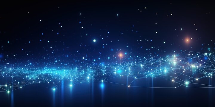 Abstract digital background. Data universe illustration. Ideal for depicting network abilities, technological processes, digital storages