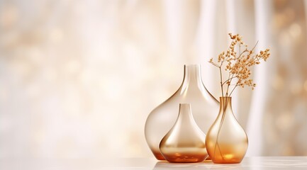 seamless background of beige with a golden tone, in the style of tabletop photography, blurred landscapes, uhd image, superflat, white and orange, indoor still life