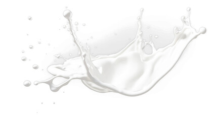 Milk splash. Abstract white blots, milky swirls