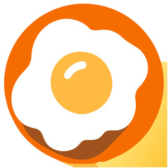 fried egg on a plate