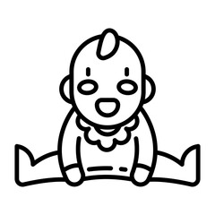 Baby Boy icon in vector. Illustration