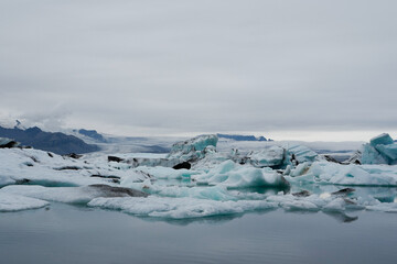 Glacier lake in Jokulsarlon, Iceland