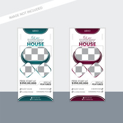 Creative modern rack card design template