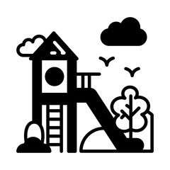 Playground icon in vector. Illustration