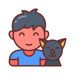 Pet icon in vector. Illustration