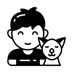 Pet icon in vector. Illustration