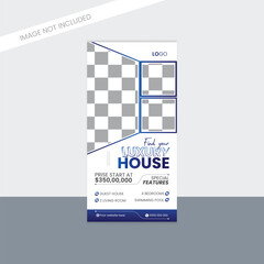 Creative modern rack card design template