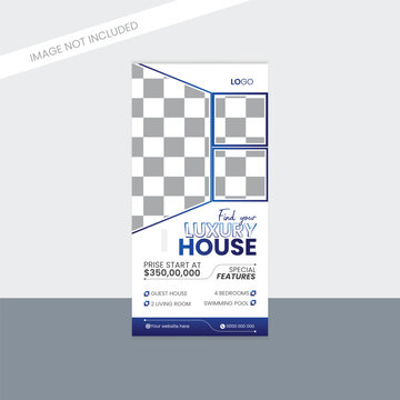 Creative modern rack card design template