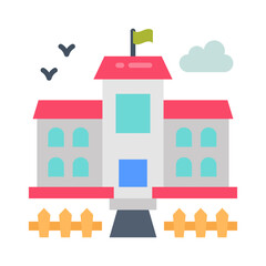 Fototapeta premium Kindergarten icon in vector. Illustration