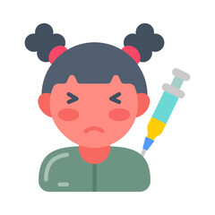 Vaccine icon in vector. Illustration