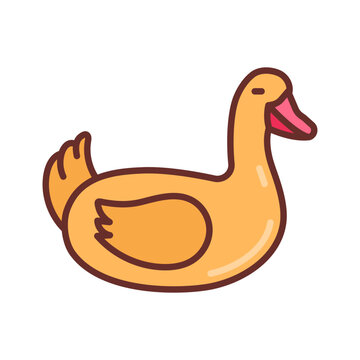 Duck Toy icon in vector. Illustration