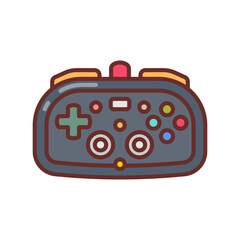 Gamepad icon in vector. Illustration