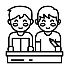 Class icon in vector. Illustration