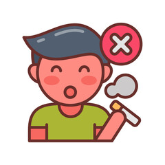 Stop Smoking icon in vector. Illustration