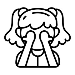 Hide and Seek icon in vector. Illustration