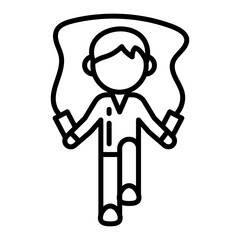 Jump Rope icon in vector. Illustration