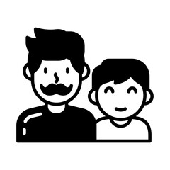 Father icon in vector. Illustration