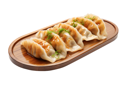 gyoza on a plate