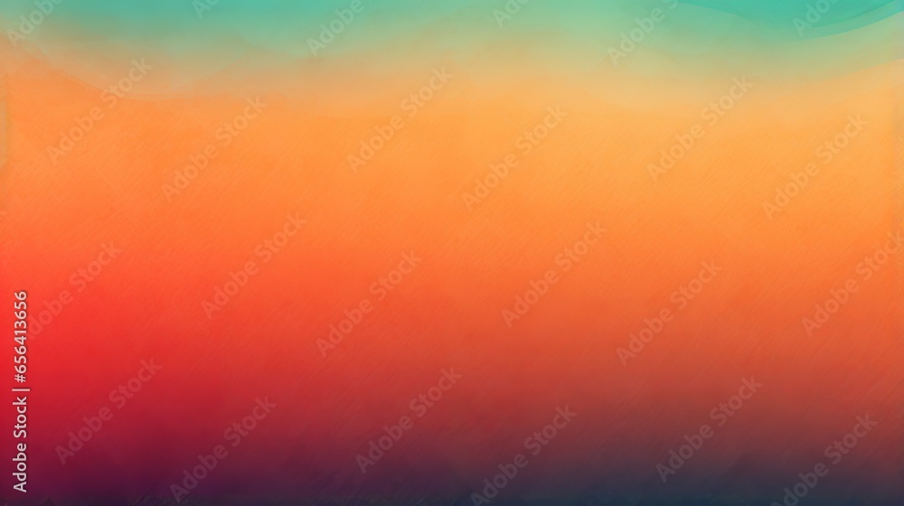 Poster colorful abstract background with grainy noise texture and gradient effect for summer poster design