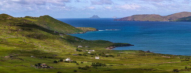 Scenic coastline of the Ring of Kerry - Republic of Ireland