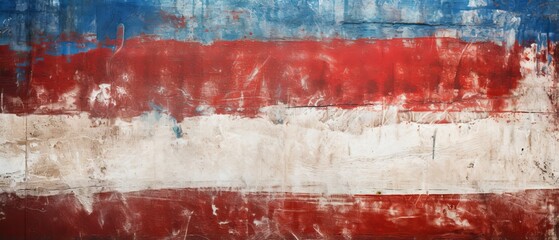 Red, white, and blue wall texture for patriotic design projects
