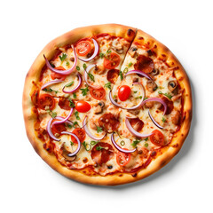 pizza isolated on white background