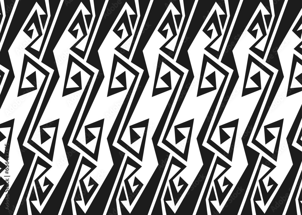 Poster minimalist background with simple ethnic ornament pattern. geometric aztec pattern