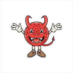 cute devil cartoon vector design