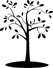 Obraz premium Winterbaum-Icons: Frostige Symbolik und Eisige Ästhetik