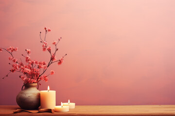 valentines day, wallpaper with candles. Love theme