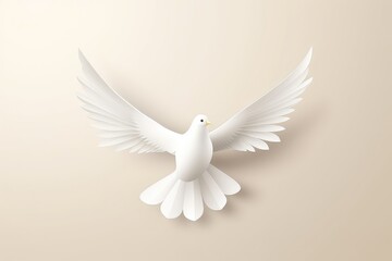 White Bird Symbolizing Peace For International Day Of Peace