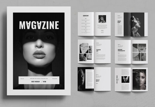Photo Magazine Design Layout