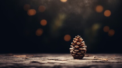 Winter Pine Cone Elegance: Seasonal Christmas Decor with Brown Pine Cone