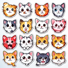 cartoon cat sticker