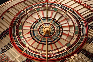 Zelfklevend Fotobehang roulette wheel in casino © Aqsa