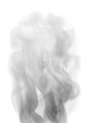 Abstract black puffs of smoke swirl overlay on transparent background pollution. Royalty high-quality free stock png of abstract smoke overlays on Vertical backgrounds. Black smoke swirls fragments