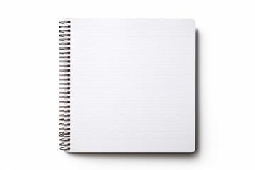 Opened ring binder. Versatile and versatile as business stationery for handwritten memos, memo pads, ideas, mockups, schedules, events, management, progress charts, diaries, travel, etc. copy space.