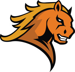 horse Logo design, horse sport logo vector , horse head illustration vector drawing, Mascot Brave horse Logo design any kind of graphic work, using the concept of a horse's head, Esport game logo icon