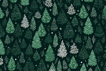 Christmas seamless pattern. Good for fashion fabrics, children’s clothing, T-shirts, postcards, email header, wallpaper, banner, events, covers, advertising, and more.