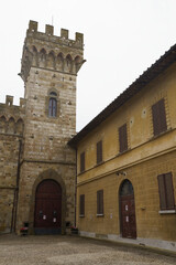 Fototapeta na wymiar Badia a Passignano, medieval abbey in the Chianti region