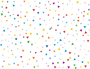 Colored Rainbow Triangular Confetti