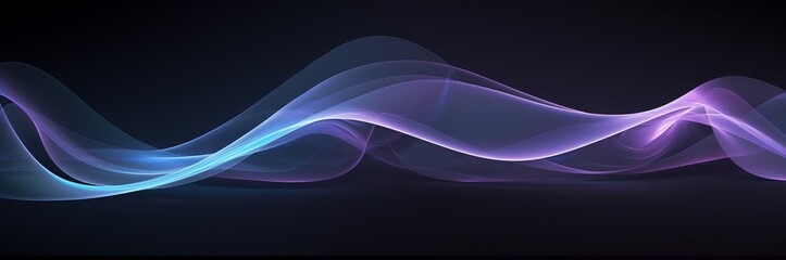 colorful wave of energy in a dark space, in the style of rhythmic lines